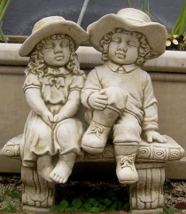Boy And Girl On Seat 